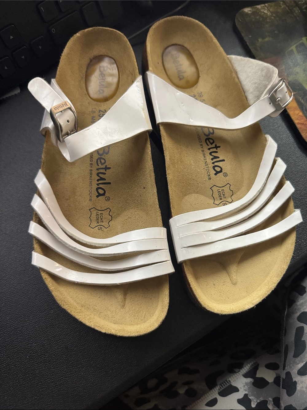 Birkenstock Women's White Strappy Comfort Sandals
